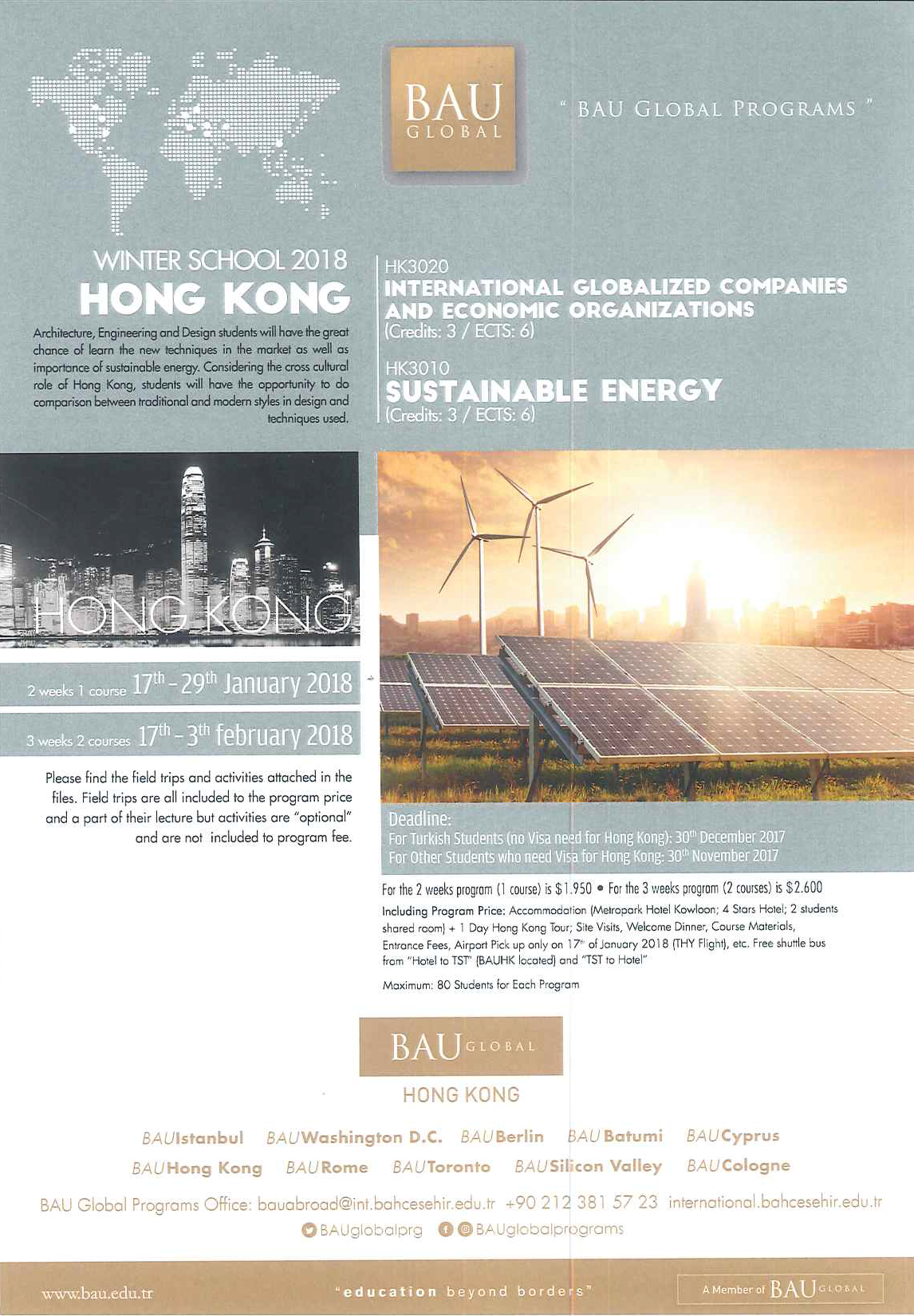 WINTER SCHOOL 2018 HONG KONG